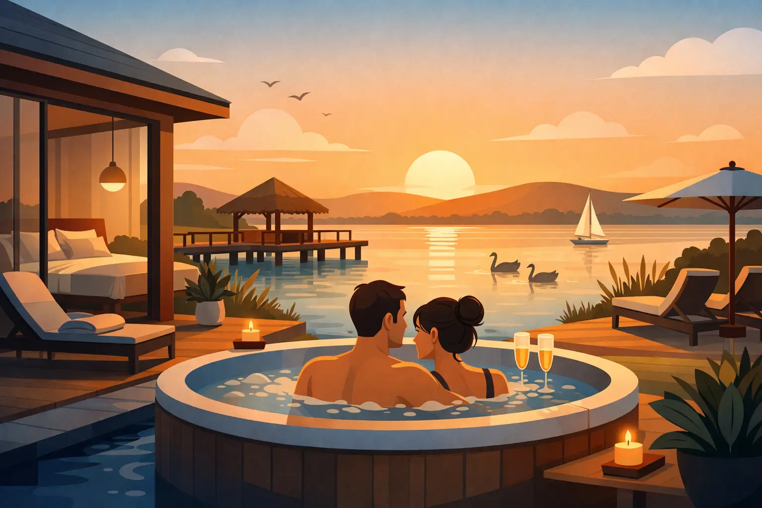 Páros wellness apartman a Velencei-tónál
